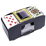 Rareidel Automatic Card Shuffler 2 Deck, Battery Operated Card Dealer Machine, Electric Casino Card Shuffler for UNO, Blackjack, Texas Hold'em, Home Card Games