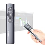 NORWII N95 Green Light Pointer, 330 FT Long Control Range Designed for Large Occasion, Rechargeable Wireless Presenter Remote Presentation USB PowerPoint PPT Clicker for Mac, Laptop, Computer