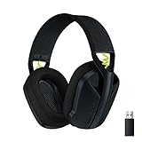 Logitech G435 LIGHTSPEED and Bluetooth Wireless Gaming Headset - Lightweight over-ear headphones, built-in mics, 18h battery, compatible with Dolby Atmos, PC, PS4, PS5, Nintendo Switch, Mobile - Black