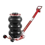 VEVOR Air Jack, 3 Ton/6600 lbs Airbag Jack, Triple Bag Air Jack with Six Steel Pipes, Lift up to 17.7', Fast Lifting Pneumatic Jack, with Adjustable Long Handles for Cars, Garages, Repair