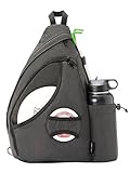 MOYAQI Disc Golf Bag with Retriever Holder and Storage Pockets, Disc Golf Backpack with 8-10 Disc Capacity, Padded Adjustable Strap and Back Panel, Lightweight and Sturdy (Grey)