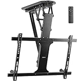 VIVO Electric Ceiling TV Mount for 32 to 70 inch Screens, Large Flip Down Motorized Pitched Roof VESA Mount, Master Pack, Black, MOUNT-E-FD70