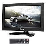 Eyoyo 12' Inch TFT LCD Monitor with AV HDMI BNC VGA Input 1366x768 Portable Mini HD Color Screen Display with Built-in Speaker