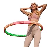 HealthHoop 3.1【𝟲.𝟴 𝗹𝗯𝘀】 - Weighted Hoop for Full Body Cardio Boost Exercise, Waistline Toning, Burning Belly Fat, and Acupressure Massage with Air-Cushion | Health Hoop