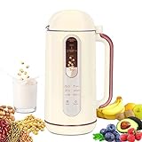Swity Home Soy Milk Maker 23oz/30oz, Glass Interior Non-Stick Bottom, 6-In-1 Soymilk Maker Machine for Smooth Nut Almond Oat Coconut Plant-based Milk Congee Juice Boil Water, Free Filtering/Auto Clean