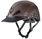 Troxel Dakota Turquoise Paisley Trail Riding Helmet Turquoise M