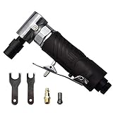 1/4-Inches angle air die grinder with rubber sleeve, mini air angle die grinder, pneumatic angle die grinder, 90 degree angled air die grinder, edge series air angle die grinder