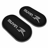 Muvin Core Sliders for Working Out - Pack of 2 Premium Workout Sliders - Fitness Sliders for Full Body Workout, Abdominal Exercise Equipment - Exercise Sliders for All Kinds of Surfaces (Gray)