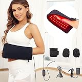 JOBYNA Infrared and Red Light Therapy for Hand Pain Relief, 100PCS LEDs 660nm&850nm Heating Near Infrared Therapy Glove for Fingers, Wrist, Arthritis, Carpal Tunnel Relief, 6 Modes+Pulse+Timer