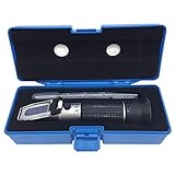 aichose Brix Refractometer with ATC, Dual Scale - Specific Gravity & Brix, Hydrometer in Wine Making and Beer Brewing, Homebrew Kit