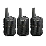 Retevis RT15 Mini Walkie Talkies 3 Pack,Small Portable 2 Way Radios Walkie Talkies,Compact,Walky Talky Rechargeable for Family Warehouse Hiking Camping Gift