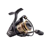 PENN Battle III Spinning Inshore Fishing Reel, HT-100 Front Drag, max of 12lb | 6kg, Made with Sturdy All-Aluminum Composition for Durability, Black Gold