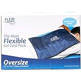 FlexiKold Gel Cold Pack (Oversize: 13' x 21.5') - Ice Compress, Therapy for Pain and Injuries of Shoulder, Back - A6302-COLD - (X-Large) by NatraCure