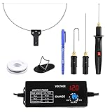 4 in 1 Foam Cutter Set with Digital Voltage Controller, GOCHANGE Electric Cutting Machine Pen Tools Kit, 100-240V /18W Styrofoam Cutting Pen with Electronic Voltage Transformer Adaptor