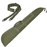 Luonfels Shotgun Case Thick Padding Rifle Cases, 52' Bag with Adjustable Carry Strap, Accessories Two Points