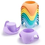 10 Pack Beach Cup Holder - Beach Vacation Essentials Accessories, Sand Coasters for Drinks (5 Colors)