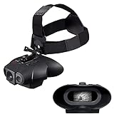 NIGHTFOX Red HD Digital Night Vision Goggles | 1x Magnification, Extra Wide FOV for Close Quarters | Covert 940nm Infrared | Records 1080p Video + Audio | USB Rechargeable | Security