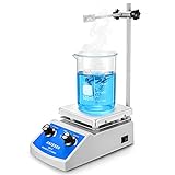 ANZESER Magnetic Stirrer Hot Plate, 100-2000rpm Lab Stirrers, 180W Heating Power 716℉ Stir Hotplate, 5×5 Inch Magnetic Mixer