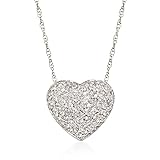 Ross-Simons 0.25 ct. t.w. Diamond Heart Pendant Necklace