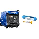 Westinghouse iGen4500 Super Quiet Portable Inverter Generator 3700 Rated & 4500 Peak Watts, Gas Powered, Electric Start & Camco 40043 TastePure RV/Marine Water Filter with Flexible Hose Protector
