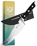 DALSTRONG BBQ Pitmaster & Meat Knife - 8' - Gladiator Series - Forked Tip & Bottle Opener - High-Carbon ThyssenKrupp German Steel - G10 Handle - w/Sheath - NSF Certified