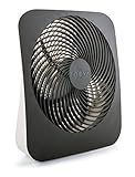 Treva 10-Inch Portable Fan, Powered by Battery and/or AC Adapter - Desk Fan Air Circulating with 2 Cooling Speeds, Personal Fan and Travel Fan for all your needs