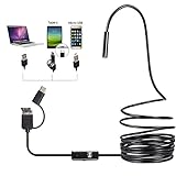 Endoscope, 3-in-1 Type-C USB Inspection Camera, 6 Adjustable Led Light,Inspection Camera Borescope,for Android Mobile Phone Tablet PC Desktop Computer, Waterproof (Size:2m)