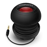 Mini Bass Speaker, mohoss Portable Plug in Speaker with 3.5mm Aux Audio Input, Rechargeable External Hamburger Speaker for iPhone Android Smartphones Laptop Tablet iPod MP3