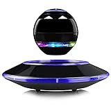 RUIXINDA Magnetic Levitating Speaker, Levitating Bluetooth Speakers with V5.0,Led Lights, Wireless Floating Speaker with 360 Degree Rotation, Home Office Decor Cool Tech Gadgets Gifts