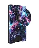 PopSockets Phone Wallet with Expanding Phone Grip, Phone Card Holder, Graphic PopWallet - Galactic Nebula