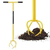 Altdorff Manual Twist Tiller Garden Claw, Gardening Hand Tiller with a Removable Big Claw, Steel Cultivator Tiller Lawn Aerator Soli Lossener for Gardening Bed and Plant Box