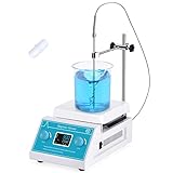 Slendor Magnetic Stirrer 5000ml Hotplate Mixer 2000 RPM Hot Plate Max 300℃/572℉ Lab Heating Plate Stirrers with LED Digital Display, Stir Bar, Temp Sensor and Support Stand