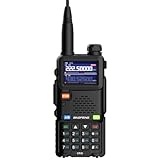 BAOFENG 5RM Ham Radio Multi-Band Two Way Radio NOAA Weather Receiver High Power Handheld Walkie Talkies Long Range, One Key Frequency Match, Type C Charging, Airband, 999CH, 2500mAh Battery, Stopwatch