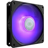Cooler Master SickleFlow 120 V2 RGB Square Frame Fan, RGB 4-Pin Customizable LEDs, Air Balance Curve Blade, Sealed Bearing, 120mm PWM Control for Computer Case & Liquid Radiator