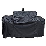 Stanbroil Grill Cover Replacement for Oklahoma Joe's 8899576 Longhorn Grill Combo, Outdoor Charcoal/Smoker/Gas Combo Grill Cover, Offset Smoker Cover, All Weather Protection, Black