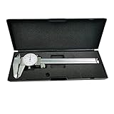 HFS (R) 0-6' Imperial Calipers; 4 Way DIAL Caliper 0.001' Shock Proof New ; Plastic CASE