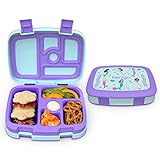 Bentgo® Kids Prints Leak-Proof, 5-Compartment Bento-Style Kids Lunch Box - Ideal Portion Sizes for Ages 3 to 7 - BPA-Free, Dishwasher Safe, Food-Safe Materials (Mermaids in the Sea)