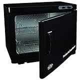 ForPro Professional Collection Premium Hot Towel Warmer, 23L Extra Large Capacity, Two Stainless Steel Racks, Black