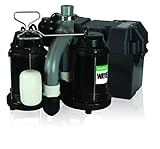 WAYNE - 1/2 HP Sump Pump with Integrated Vertical Float Switch and 12 Volt Battery Back Up Capability, Battery Not Included - Up to 5,100 Gallons Per Hour - Heavy Duty Basement Sump Pump System