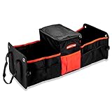 Rubbermaid Automotive Portable Insulated Cooler and Organizer Tote Bag: Leakproof Cargo Area/Car Trunk Storage Caddy