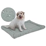Miguel Oxford Ripstop Outdoor Waterproof Dog Bed for Metal Dog Crates Water-Resistant All Weather Pet Mat Durable Easy Clean Travel Indoor Outdoor Puppy Cat Bed(30inch Dog Crate,Gray)