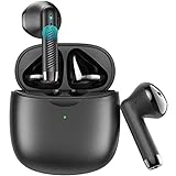 Wireless Bluetooth 5.3 Earbuds Stereo Bass, Headphones in Ear Noise Cancelling Mic, IP7 Waterproof Sports, 32H Playtime USB C Mini Charging Case Ear Buds for Android iOS