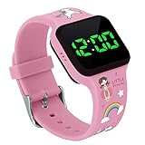 Potty Training Toilet Timer Watch for Girls, Fun Flashing Lights, Music, Water Resistant for Seat, Rechargeable, Smart Sensor, No Time Alarm, Amazing Kids, Baby & Toddler Potty Train Toilet Timer Pink
