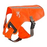Browning Pet Vests, Hi Vis Safety Vests for Dogs, Safety Orange, Large, Adjustable Coverage