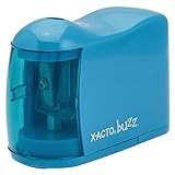 X-ACTO Buzz Battery Pencil Sharpener, Assorted Colors, Safety Shut-off When Receptacle is Removed, Steel Razor Cutter, Color May Vary