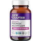 New Chapter, Postnatal Vitamins Lactation Supplement, Complete Multivitamin with Fermented Vitamin D3 + B Vitamins, Made with Organic Vegetables & Herbs, Non-GMO Ingredients, 192 Count