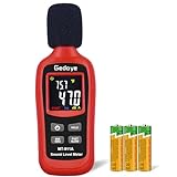 Noise Decibel Meter, Gedaye Sound Level Meter Range 35-135dBA, SPL Meter with A Weighted, Data Hold Max/Min, Fast/Slow, Color LCD Backlit Display, Noise Detector dB reader Monitor Audio Measure Device