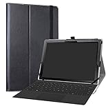 Samsung Galaxy Book2 12 Tablet Case,LiuShan PU Leather Slim Folding Stand Cover for 12.0' Samsung Galaxy Book2 12 SM-W737AZSBATT Android Tablet PC,Black