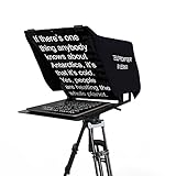 Leeventi Teleprompter I Compatible with iPhone, iPad, Android Smartphones, Photo or Video Camera I Suitable for All tripods I 600g, 30×40×3 cm