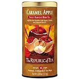 The Republic of Tea Caramel Apple Red Tea, 36-Count, Caffeine-Free Rooibos Herbal Tea